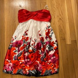 Floral silk dress: size 3/4